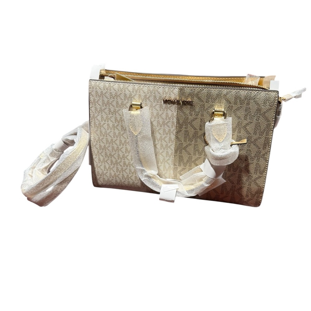 Michael Kors Gold Satchel Bag